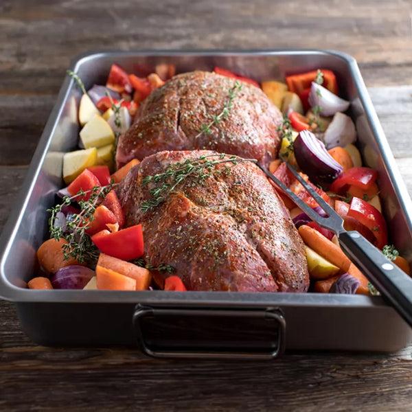 Dexam Supreme 30 X 22cm Stainless Steel Deep Roaster