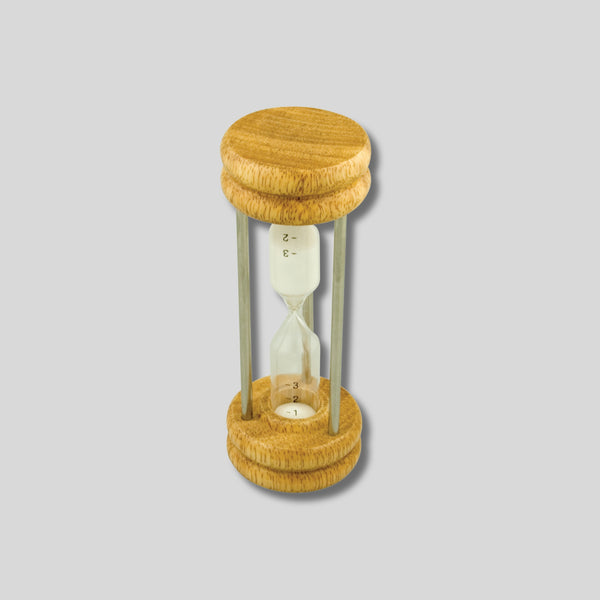 dexam Wooden Sand Egg Timer – 3 Minutes | Classic Beechwood Hourglass