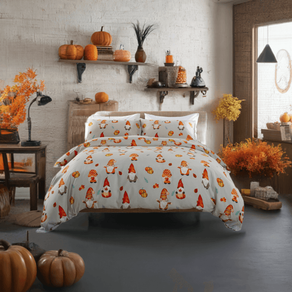 Deyongs Autumn Gonks 200 Count Cotton Rich Bedlinen Duvet Set