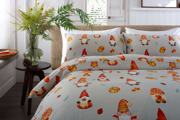 Deyongs Autumn Gonks 200 Count Cotton Rich Bedlinen Duvet Set