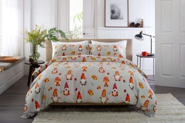 deyongs Autumn Gonks 200 Count Cotton Rich Bedlinen Duvet Set