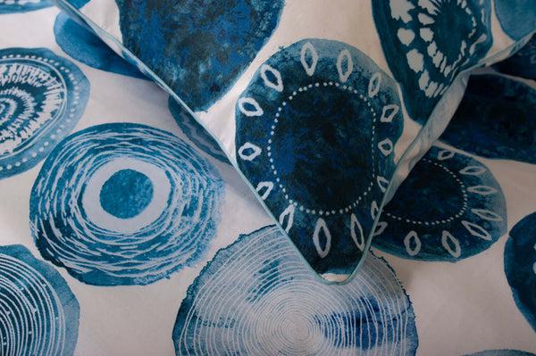 Deyongs Blue Shells Cotton Duvet Set With Fabric Bag