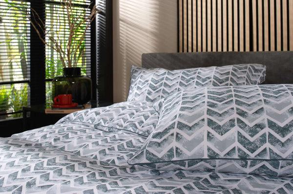Deyongs Chevron Percale Cotton Duvet Set