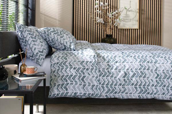 Deyongs Chevron Percale Cotton Duvet Set