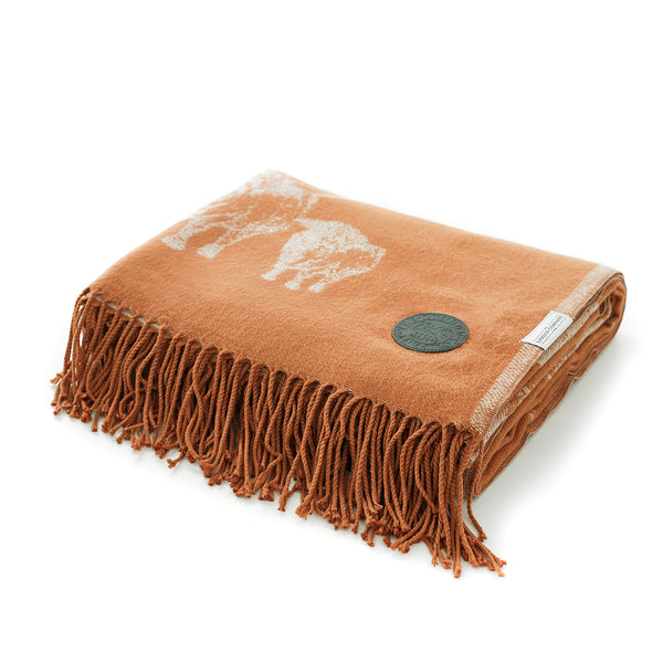 Deyongs Cow And Calf Faux Cashmere Throw