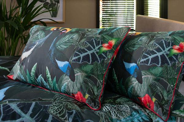 Deyongs Crane Cotton Duvet Set With Fabric Bag