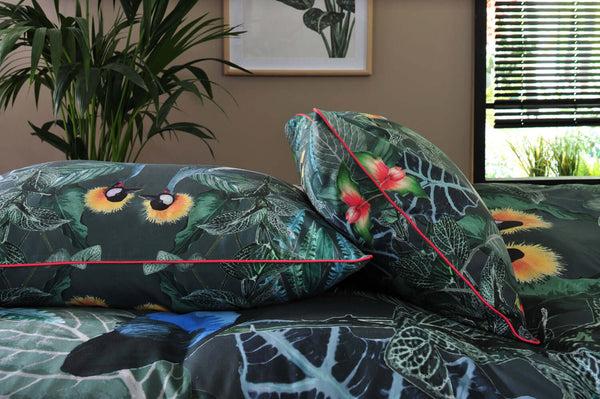 Deyongs Crane Cotton Duvet Set With Fabric Bag