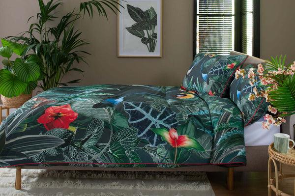 Deyongs Crane Cotton Duvet Set With Fabric Bag