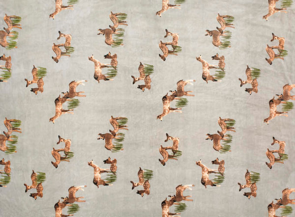 Deyongs Deer Sherpa Soft Fleece Throw