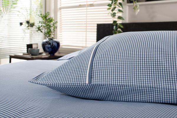 Deyongs Gingham Double Piped Edges Cotton Duvet