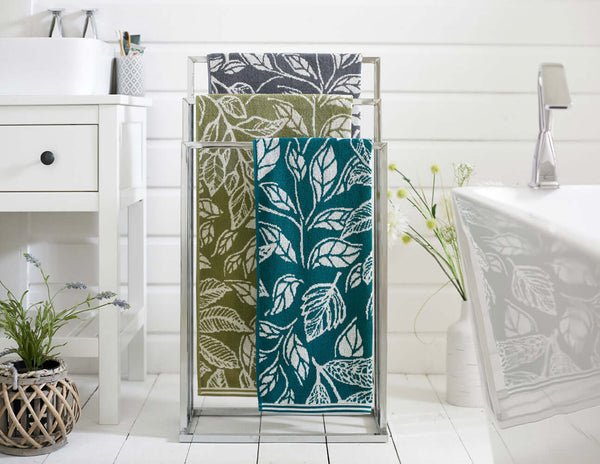 deyongs Mixed Leaves Jacquard Towels