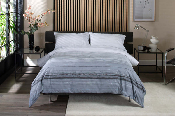 deyongs Onyx Percale Stripe Duvet Set
