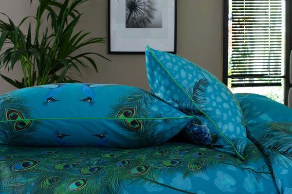 Deyongs Peacock Cotton Duvet Set With Fabric Bag