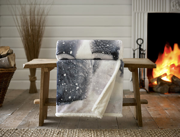 deyongs Penguin Sherpa Fleece Throw
