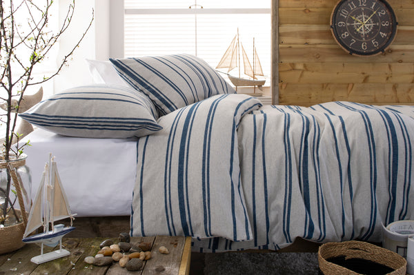Deyongs Portland Striped Brushed Cotton Duvet Set