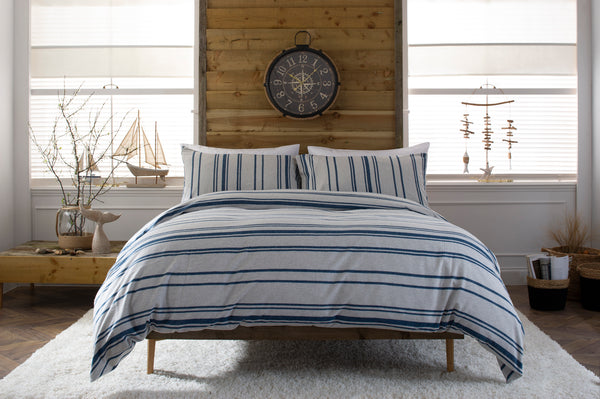 deyongs Portland Striped Brushed Cotton Duvet Set