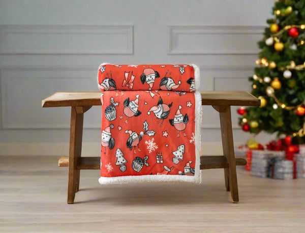 deyongs Rocking Sherpa Printed Soft Fleece Throw