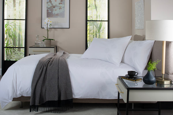 Deyongs Spirals Embroidered 200TC Cotton Duvet Set