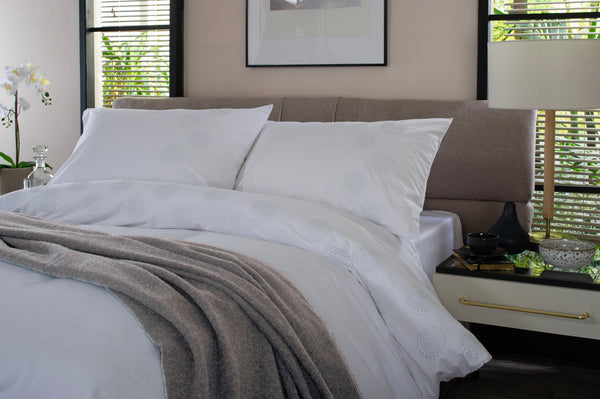 deyongs Spirals Embroidered 200TC Cotton Duvet Set