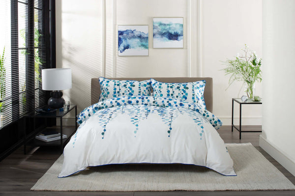 deyongs String of Pearls Percale Duvet Set