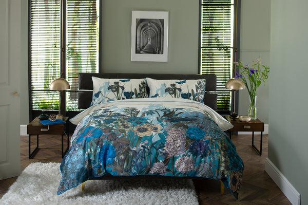 deyongs Tivoli Blue Floral Cotton Duvet Set