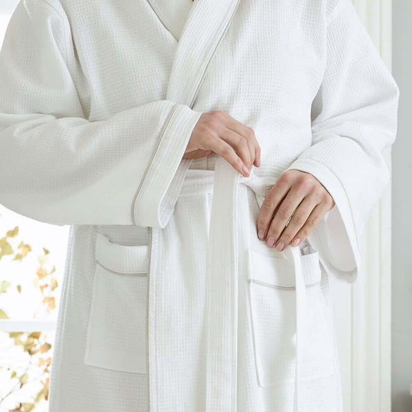 Deyongs Unisex Spa Waffle Cotton Bathrobe