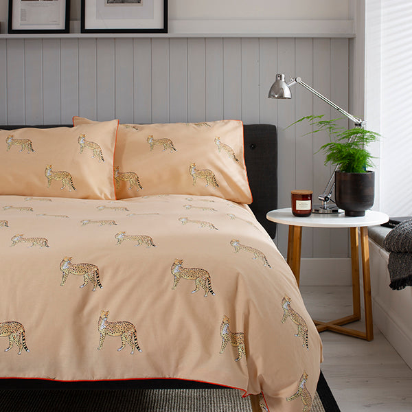 Deyongs Wild Cat Printed Cotton Duvet Set