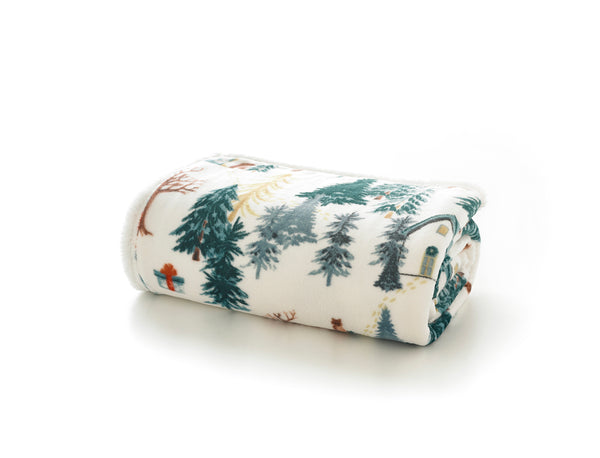 Deyongs Winter Walk Sherpa Soft Fleece Throw