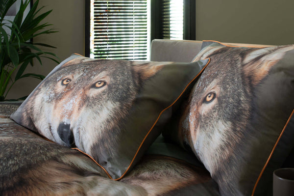 Deyongs Wolf Cotton Duvet Set With Fabric Bag