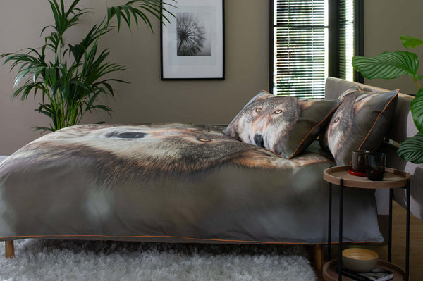 Deyongs Wolf Cotton Duvet Set With Fabric Bag