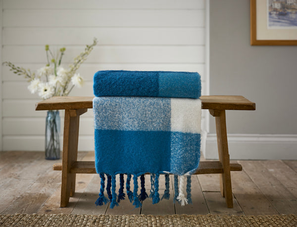 Deyongs York Checked Yarn Dyed Jacquard Throw