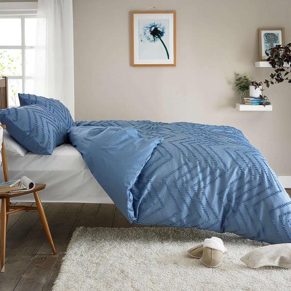 deyongs Zig Zag Tufted Microfibre Duvet Set