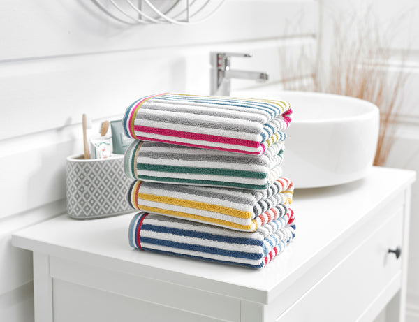 Deyongs Hanover Stripe Towels Cotton Towels 550 GSM