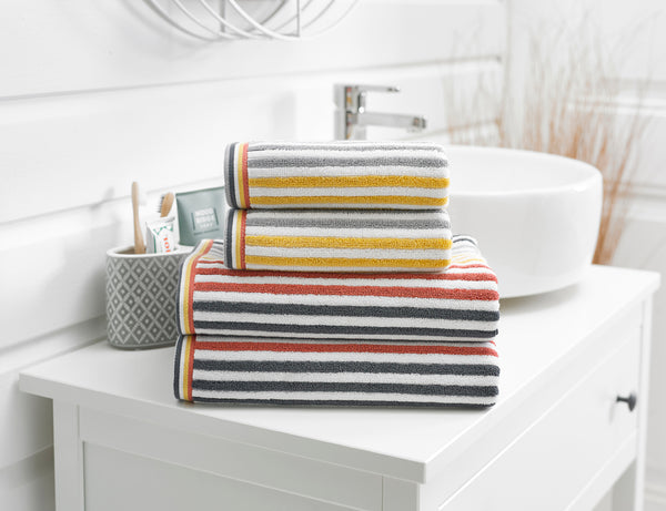 deyongs Hanover Stripe Towels Cotton Towels 550 GSM