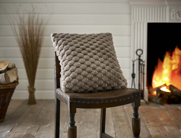 Deyongs Northcombe Textured Faux Fur Cushion 45x45cm