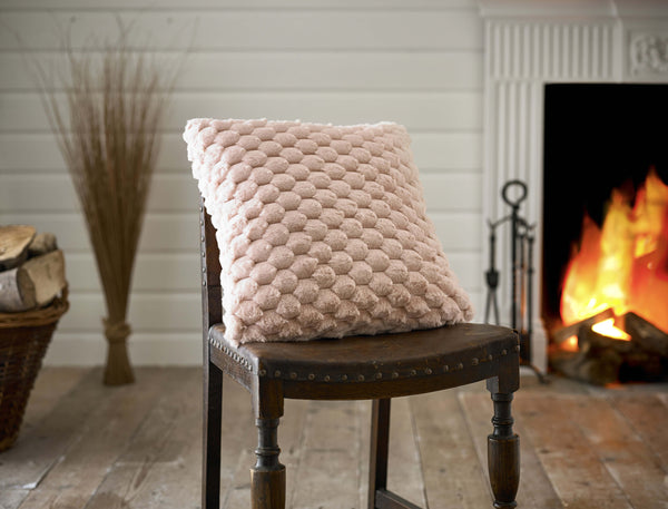 deyongs Northcombe Textured Faux Fur Cushion 45x45cm