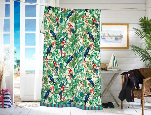 deyongs Pandemonium Printed Cotton Velour Beach Towel 90x180cm