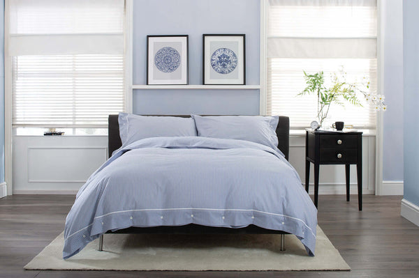 Deyongs Southport Cotton Duvet Set With Button Cuff Detail