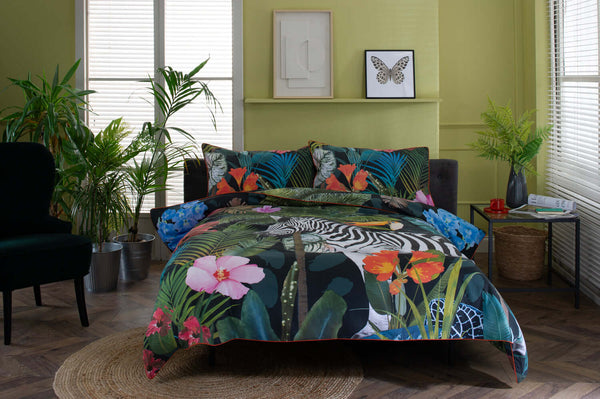 Deyongs Tropical Zoo Cotton Duvet Set With Fabric Bag