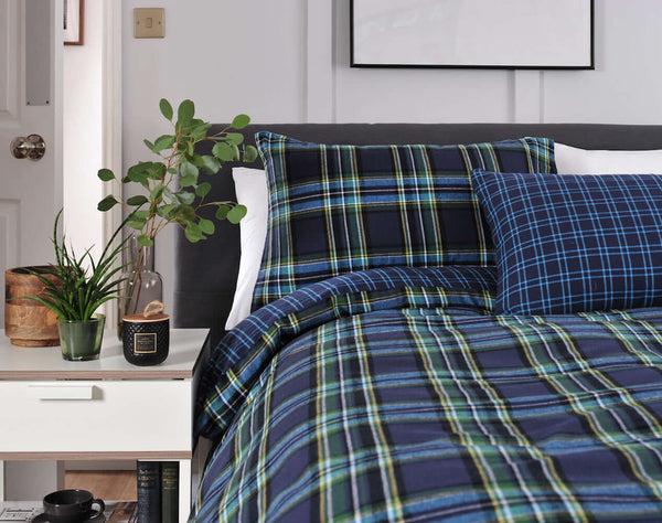 Deyongs Willington Tartan Check Brushed Cotton Duvet Set