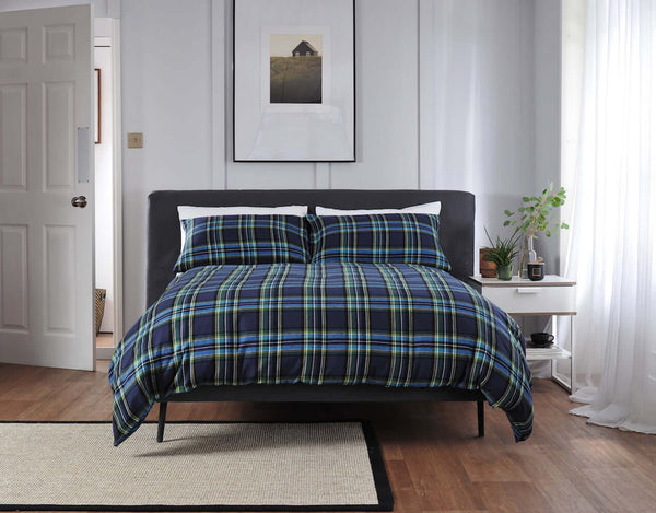 deyongs Willington Tartan Check Brushed Cotton Duvet Set