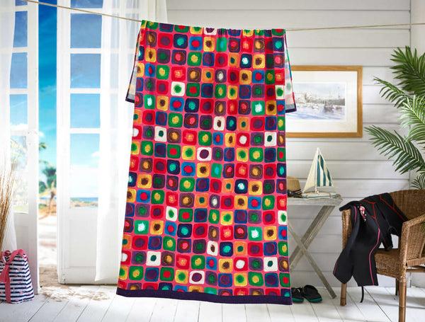 deyongs You've Been Spotted Cotton Velour Beach Towel 90x180cm