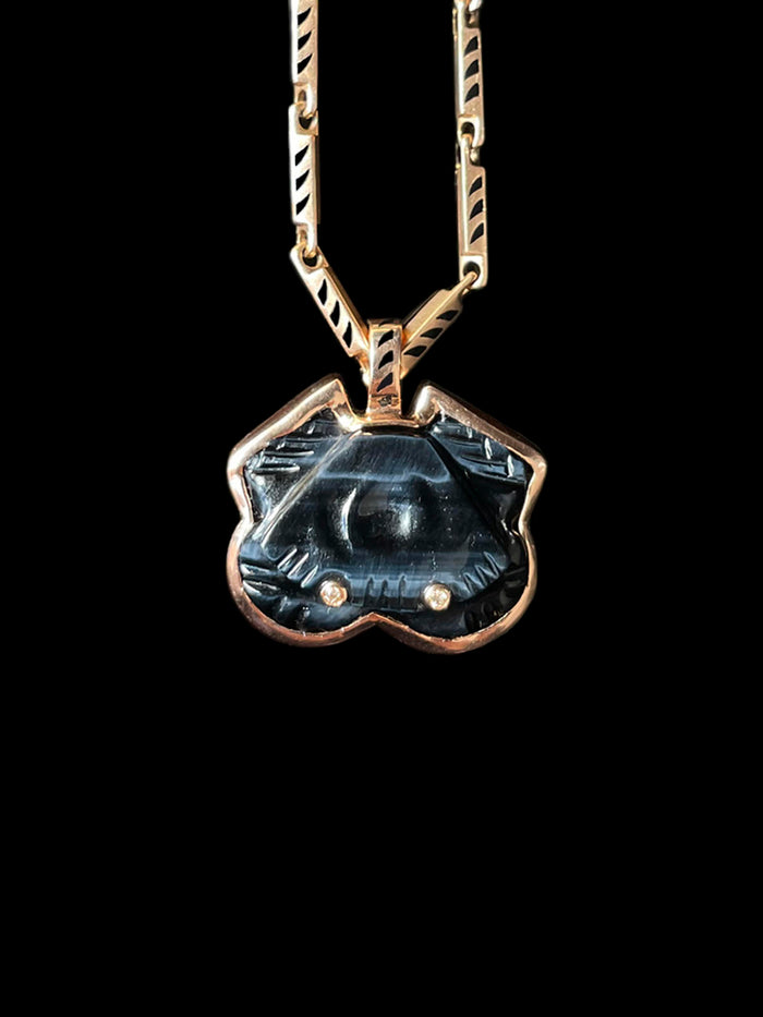 Dezso By Sara Beltran Blue Tiger Eye Crab With Diamond Eyes