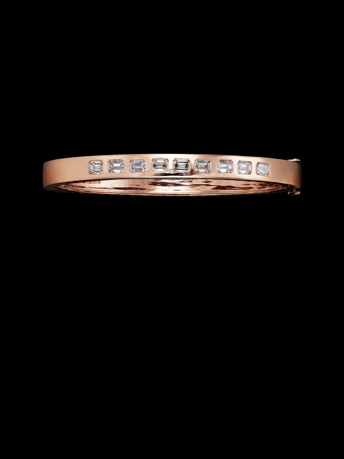 dezso by sara beltran Classic Jali Fin Cuff with Emerald Cut