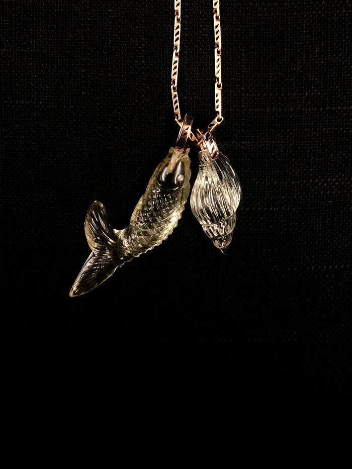 Dezso By Sara Beltran Classic Lemon Quartz Vexillum Shell