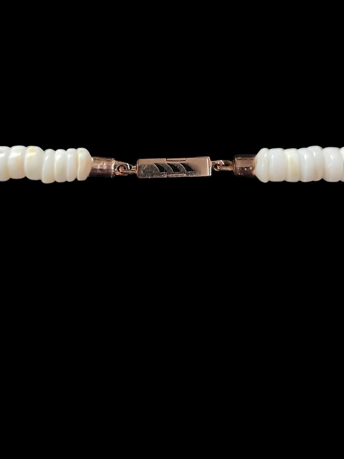 Dezso By Sara Beltran Classic White Shell And Coco Shell Shark Fin Puka 15 Mm