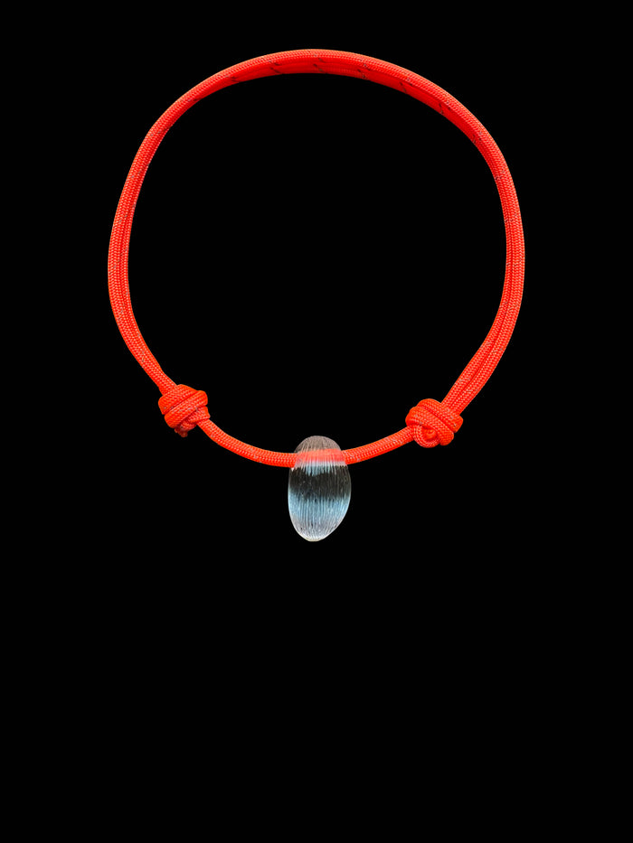 Dezso By Sara Beltran Crystal Quartz Grande Tulum Coquito Bead Paracord Necklace