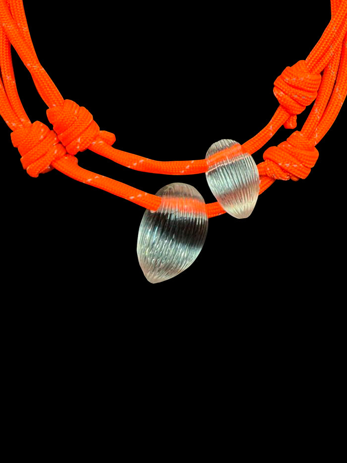 Dezso By Sara Beltran Crystal Quartz Grande Tulum Coquito Bead Paracord Necklace