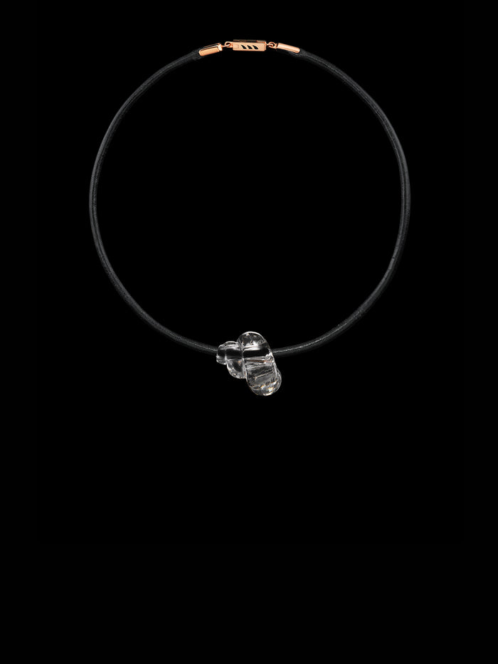 Dezso By Sara Beltran Crystal Quartz Turbo Bead With Shark Fin