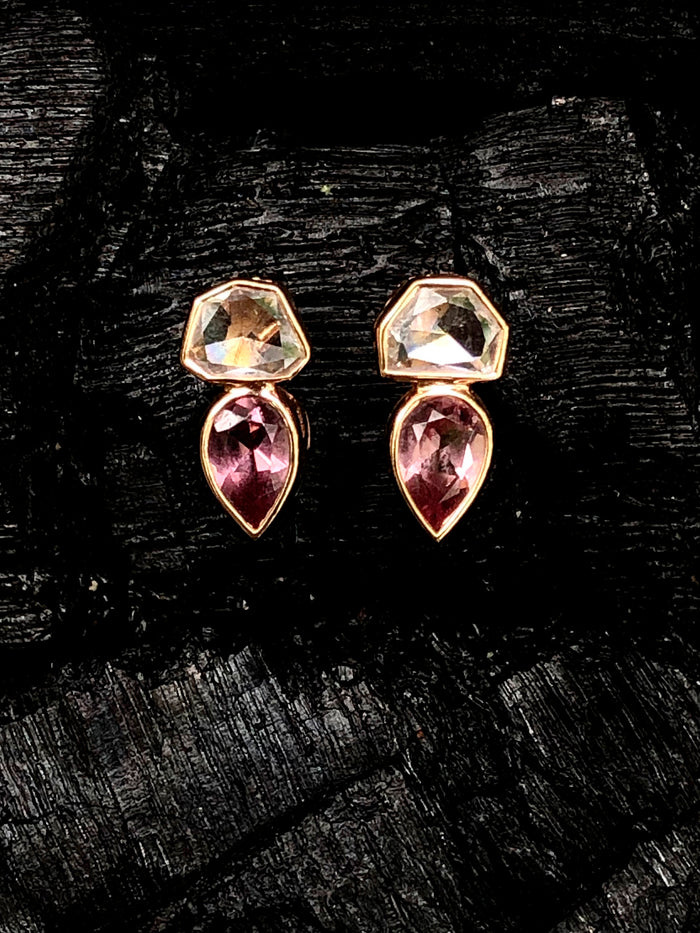 dezso by sara beltran Deco Jali Diamond Earrings with Malaya